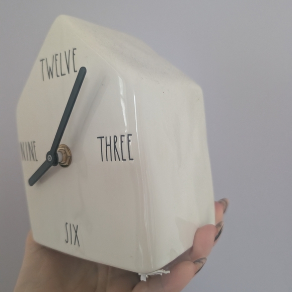 Rae Dunn Cream Clock - Picture 3 of 6